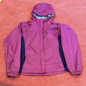 Columbia size 14-16 years teen Pink purple Blue waterproof Raincoat